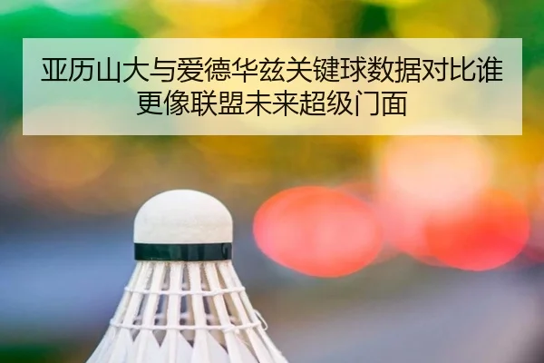 亚历山大与爱德华兹关键球数据对比谁更像联盟未来超级门面